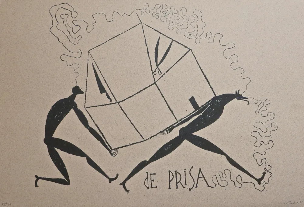 石版画 Bedia - De Prisa