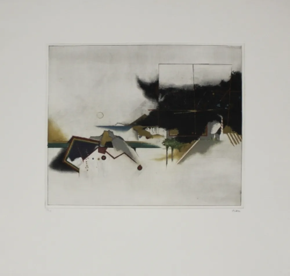 蚀刻飞尘法 Beeri - Graue Landschaft / Gray Landscape