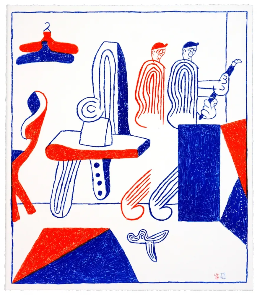 石版画 Behncke - Albert Mertz