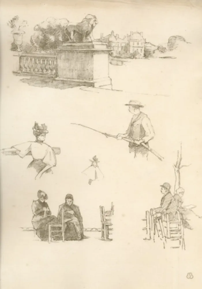 石版画 Bejot - A Paris. 