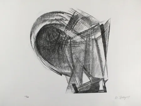 石版画 Belling - Entwurf für Metallplatten und Draht II 