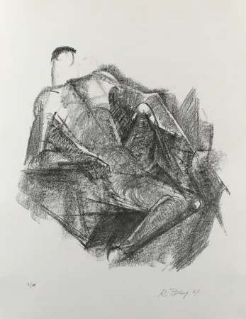 石版画 Belling - Ruhender