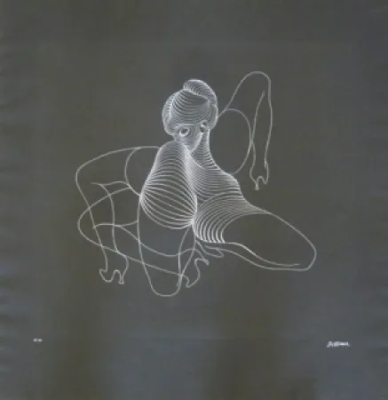 版画 Bellmer - Céphalopode double