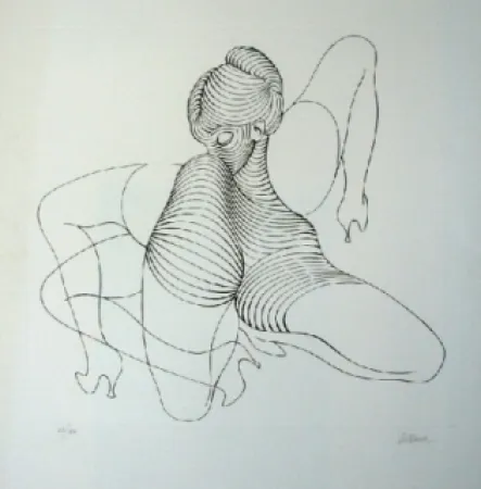 蚀刻版画 Bellmer - Cephalopode double