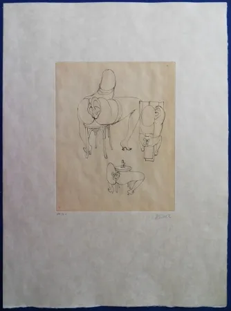 版画 Bellmer - Elle s'est assise