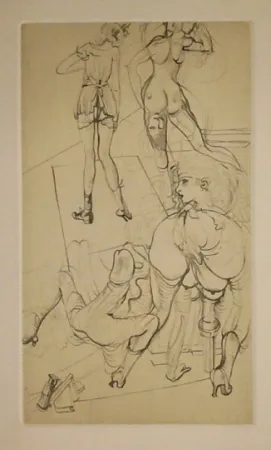 蚀刻版画 Bellmer - Gravure inedite