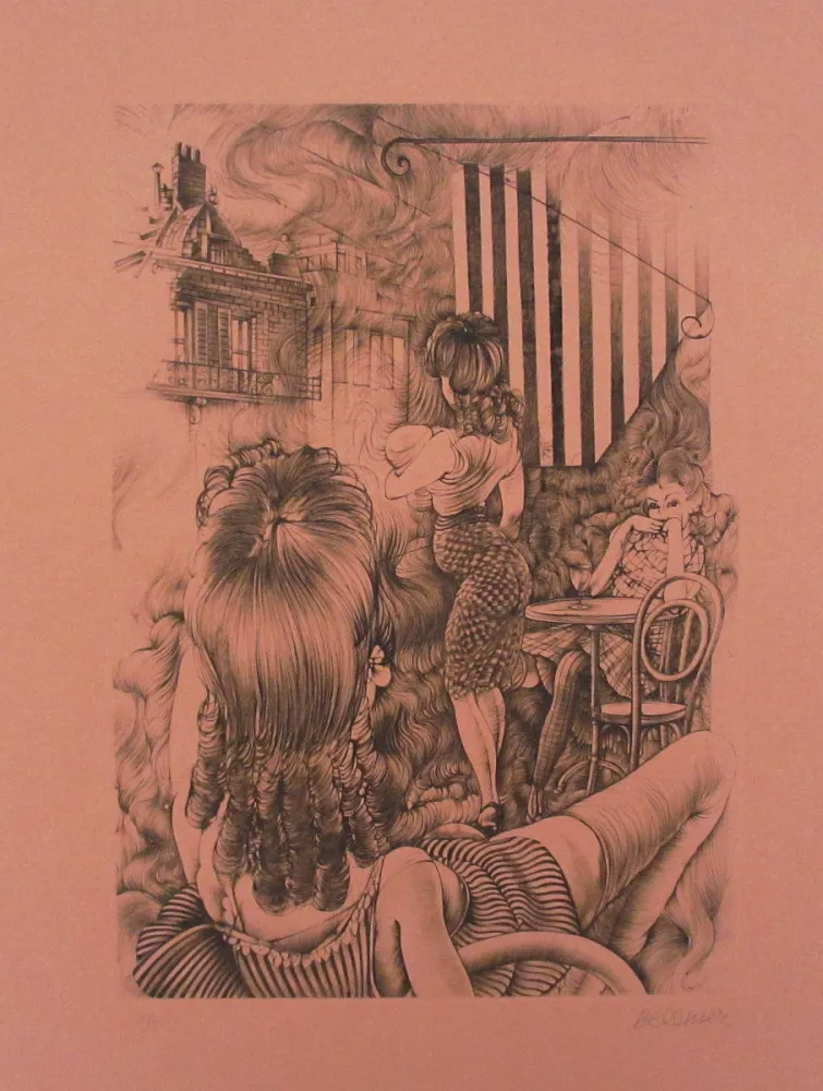 蚀刻飞尘法 Bellmer - Incendie à Marseille