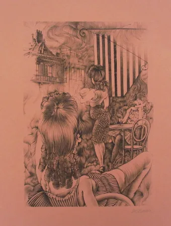 蚀刻飞尘法 Bellmer - Incendie à Marseille