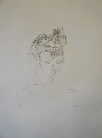 版画 Bellmer - Jeune-fille