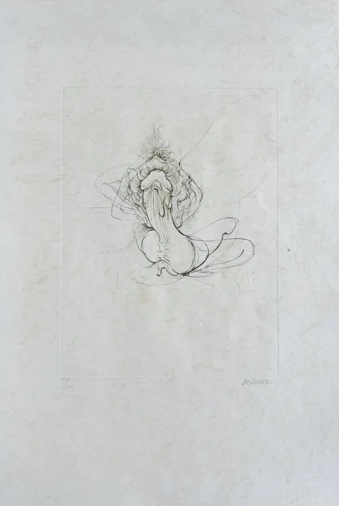 蚀刻版画 Bellmer - La bataille (D. 118)