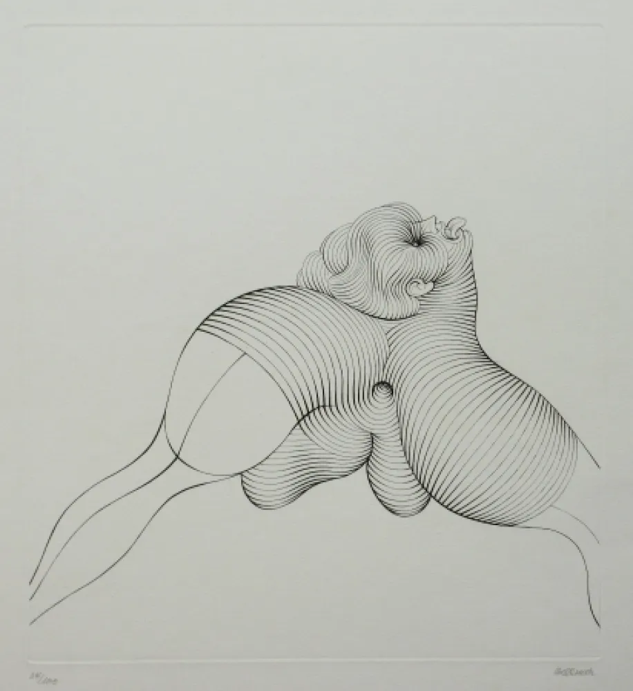 蚀刻版画 Bellmer - La Céphalopode