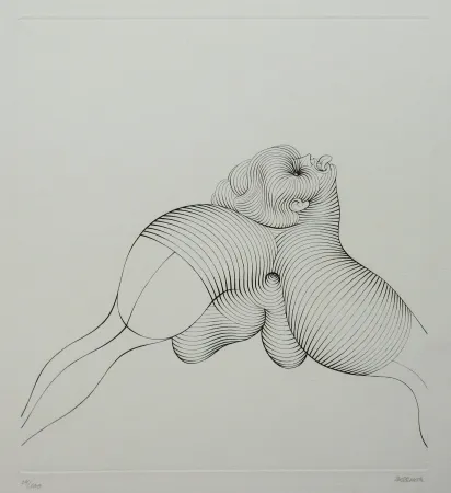 蚀刻版画 Bellmer - La Céphalopode