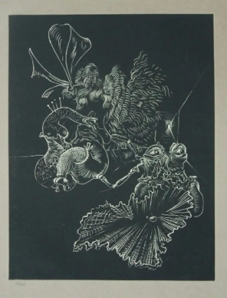 蚀刻版画 Bellmer - La demande en marriage