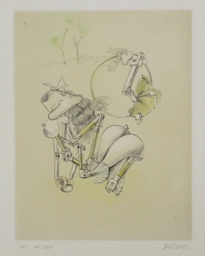 蚀刻飞尘法 Bellmer - La Mitrailleuse