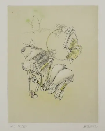 蚀刻飞尘法 Bellmer - La Mitrailleuse