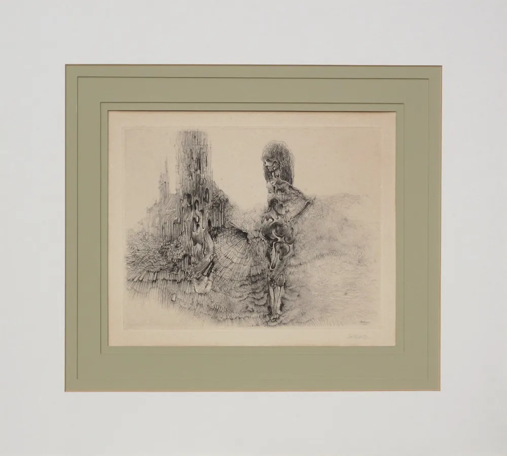 版画 Bellmer - Le Vermoulu et le Plissé