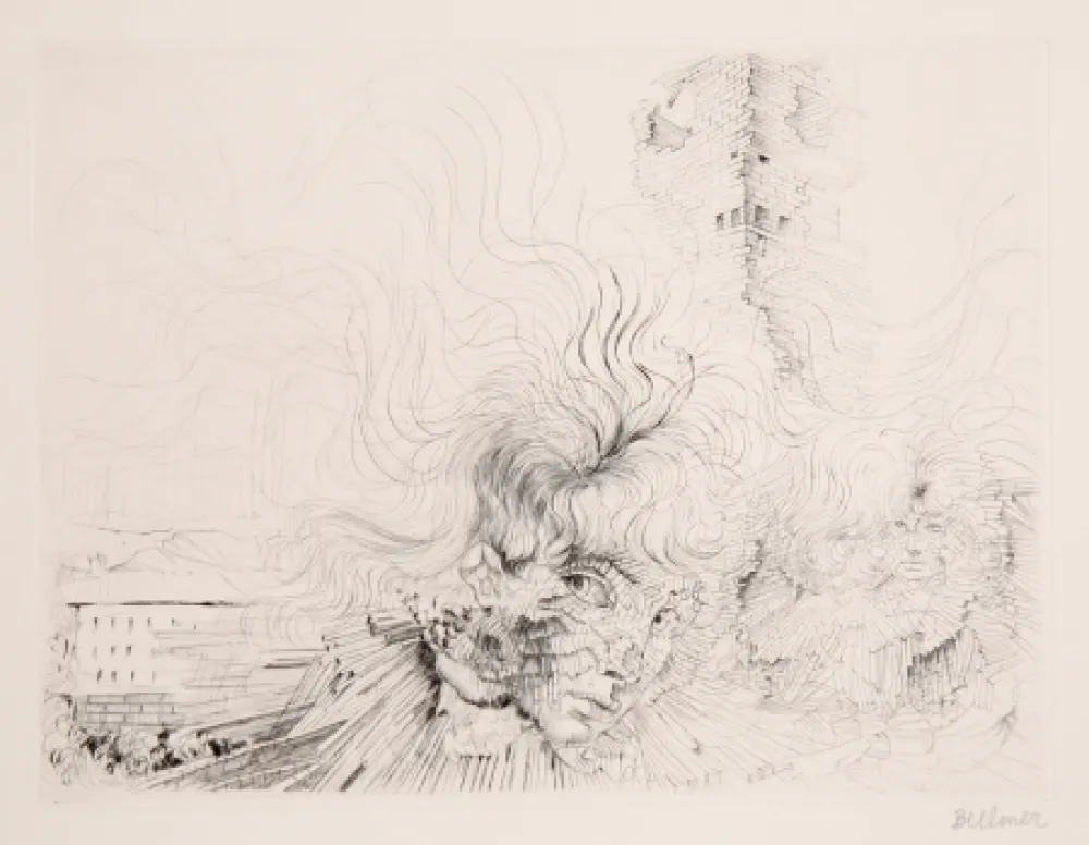 版画 Bellmer - Les Milles en Feu 