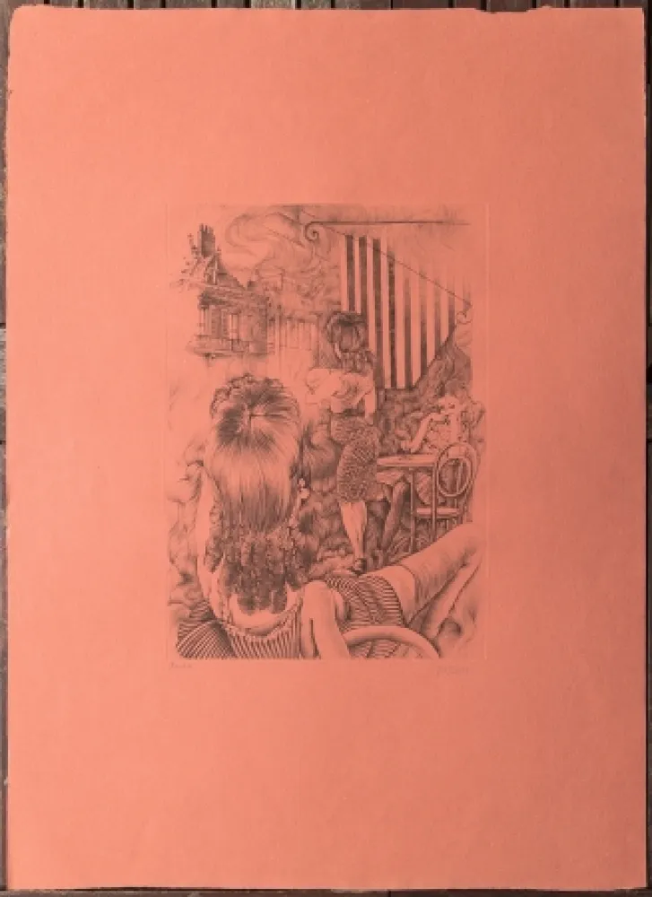 蚀刻版画 Bellmer - L'incendie