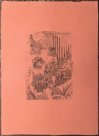 蚀刻版画 Bellmer - L'incendie