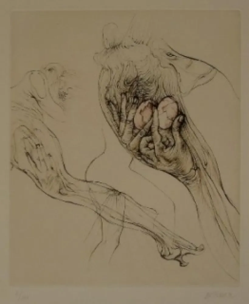 蚀刻版画 Bellmer - L'Oeuf