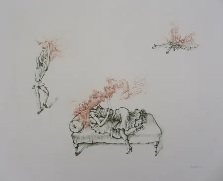 版画 Bellmer - Miroir des songes Pl.12