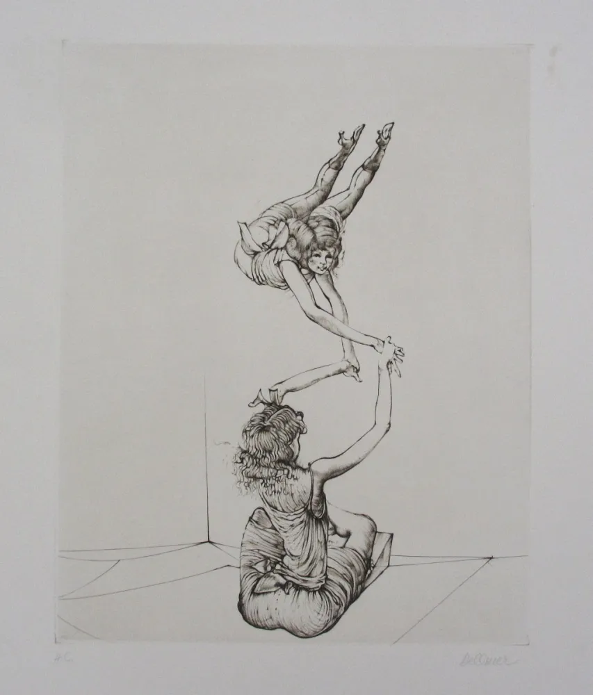 版画 Bellmer - Miroir des songes Pl.6