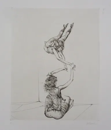 版画 Bellmer - Miroir des songes Pl.6