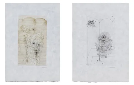 版画 Bellmer - MODE D'EMPLOI. Suite des 7 gravures signées sur Japon nacré (1967)