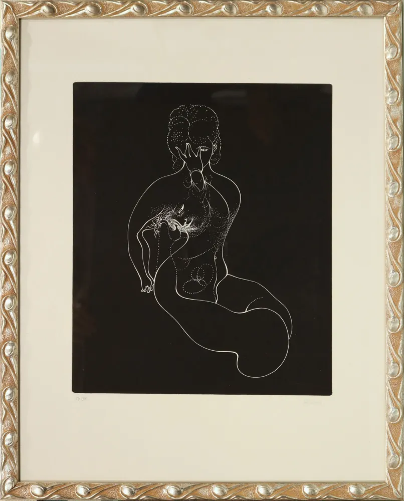 蚀刻版画 Bellmer - Nudo immobile