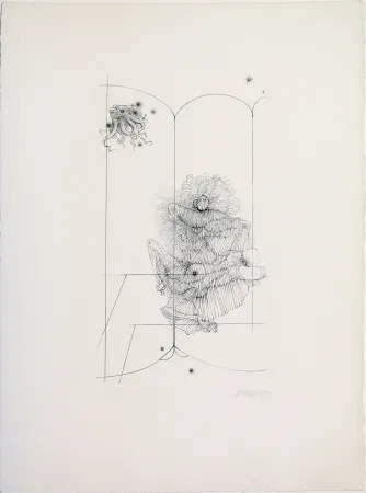 干刻版画 Bellmer - Octopus from 