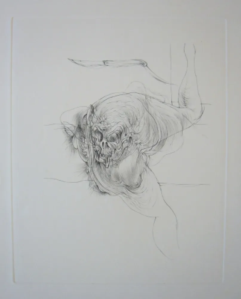 蚀刻版画 Bellmer - Sans titre