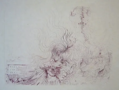 蚀刻版画 Bellmer - Sans titre