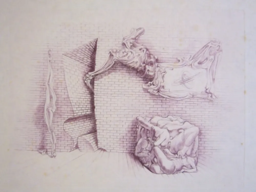 蚀刻版画 Bellmer - Sans titre