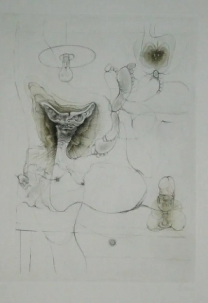 蚀刻飞尘法 Bellmer - Sans titre