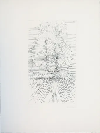 干刻版画 Bellmer - Seeking fingers form 