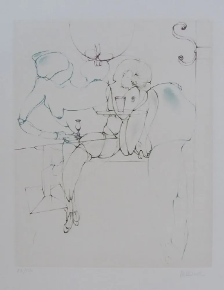 蚀刻版画 Bellmer - Senza titolo