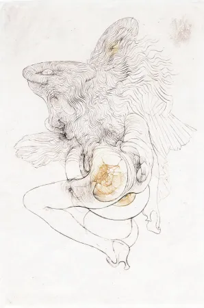 蚀刻飞尘法 Bellmer - SUITE EN COULEURS DES 6 GRAVURES POUR 