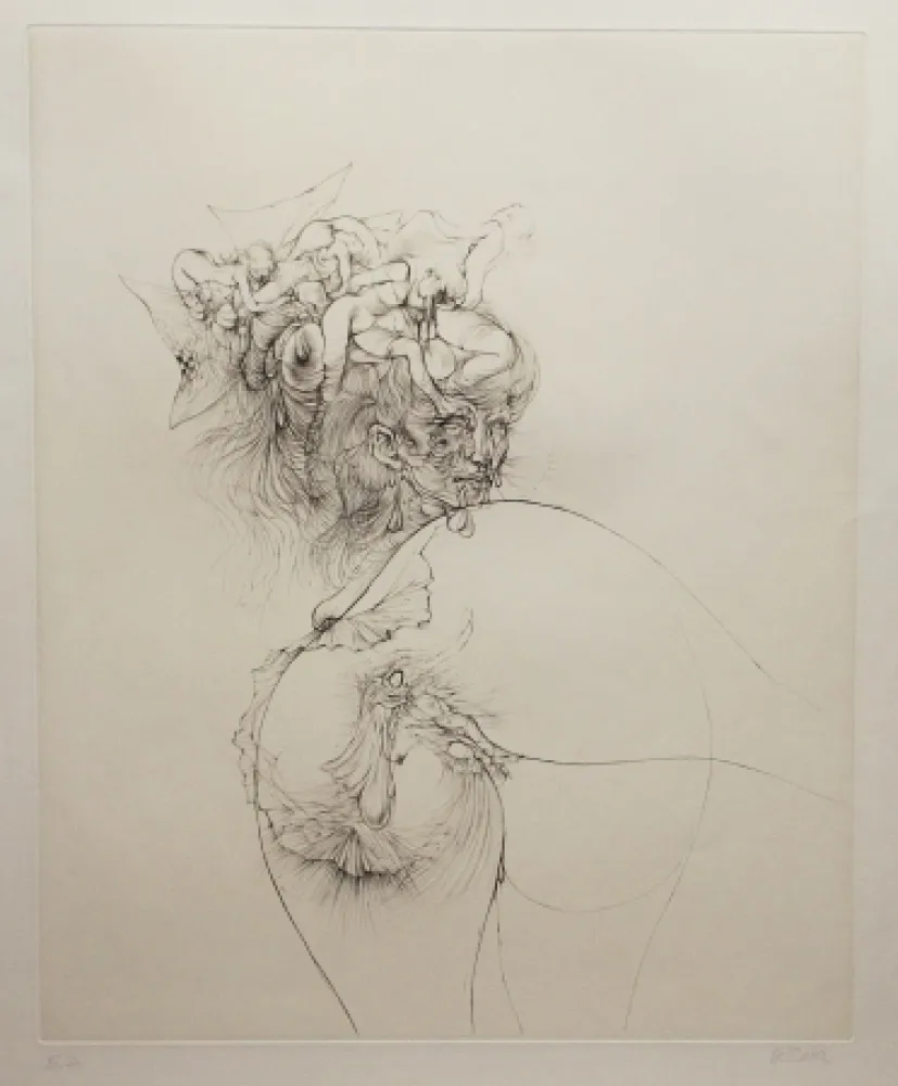 蚀刻飞尘法 Bellmer - Titre inconnu