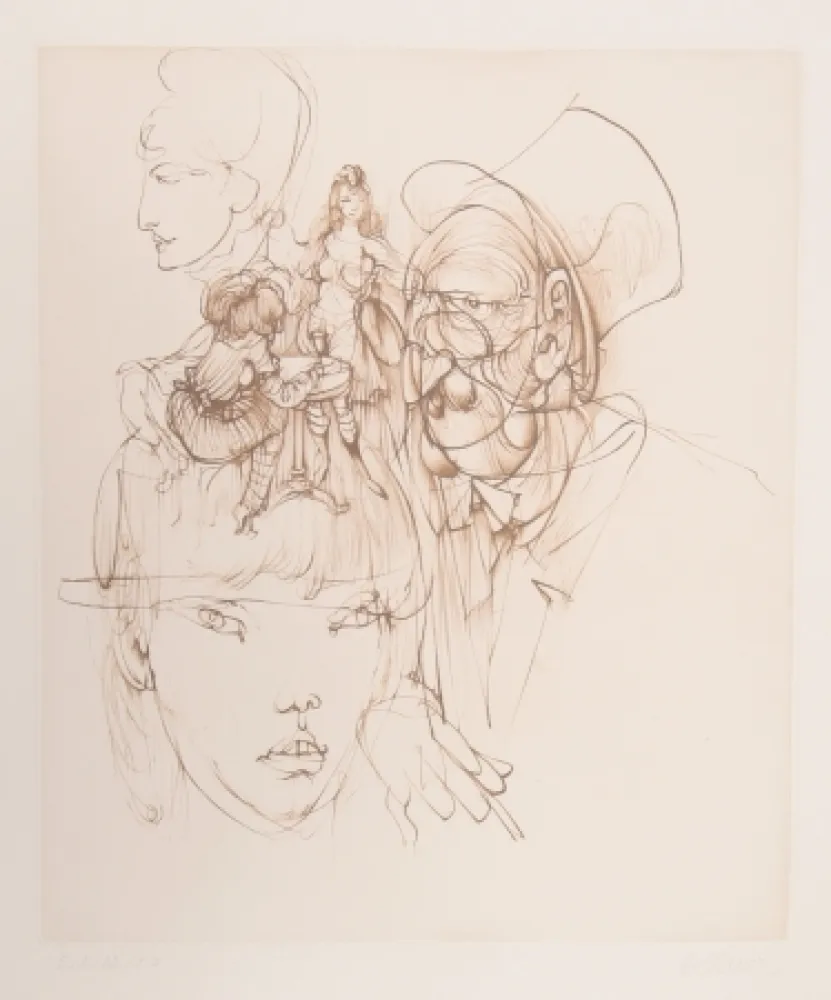 版画 Bellmer - Untitled (from Alice in Wonderland)