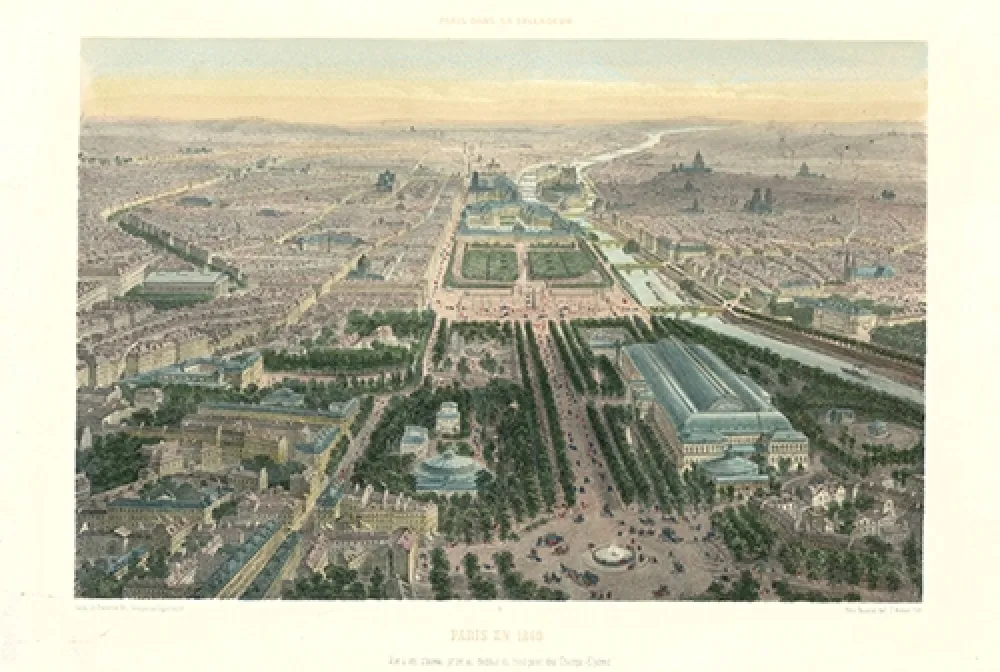 石版画 Benoist - Paris en 1860