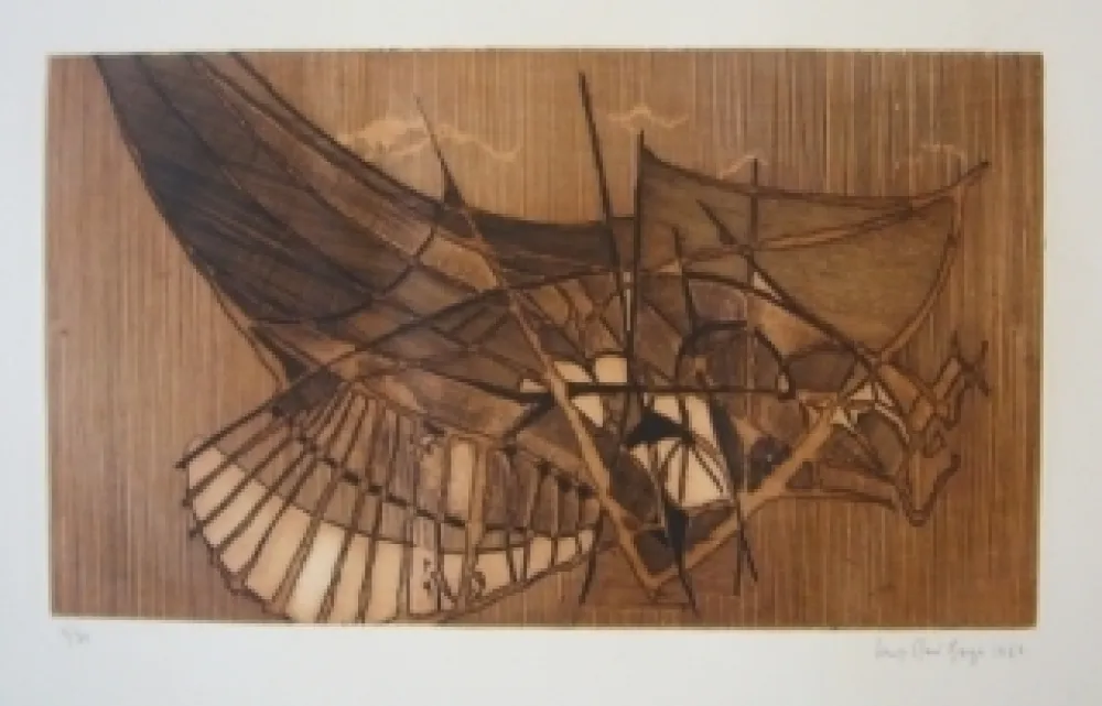 版画 Berge - Araignée