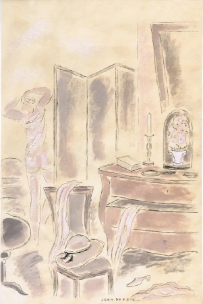 插图书 Berque - Le bruit du silence.  Gouaches originales de Jean Berque.