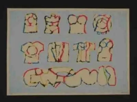 丝网印刷 Berrocal - Sans titre