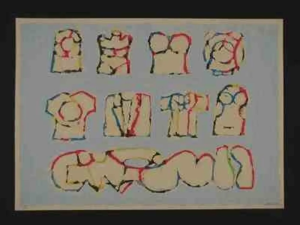 丝网印刷 Berrocal - Sans titre