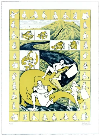 石版画 Berthemet - Sans titre