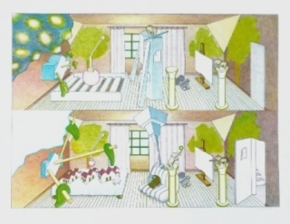 石版画 Bertholo - Sans titre