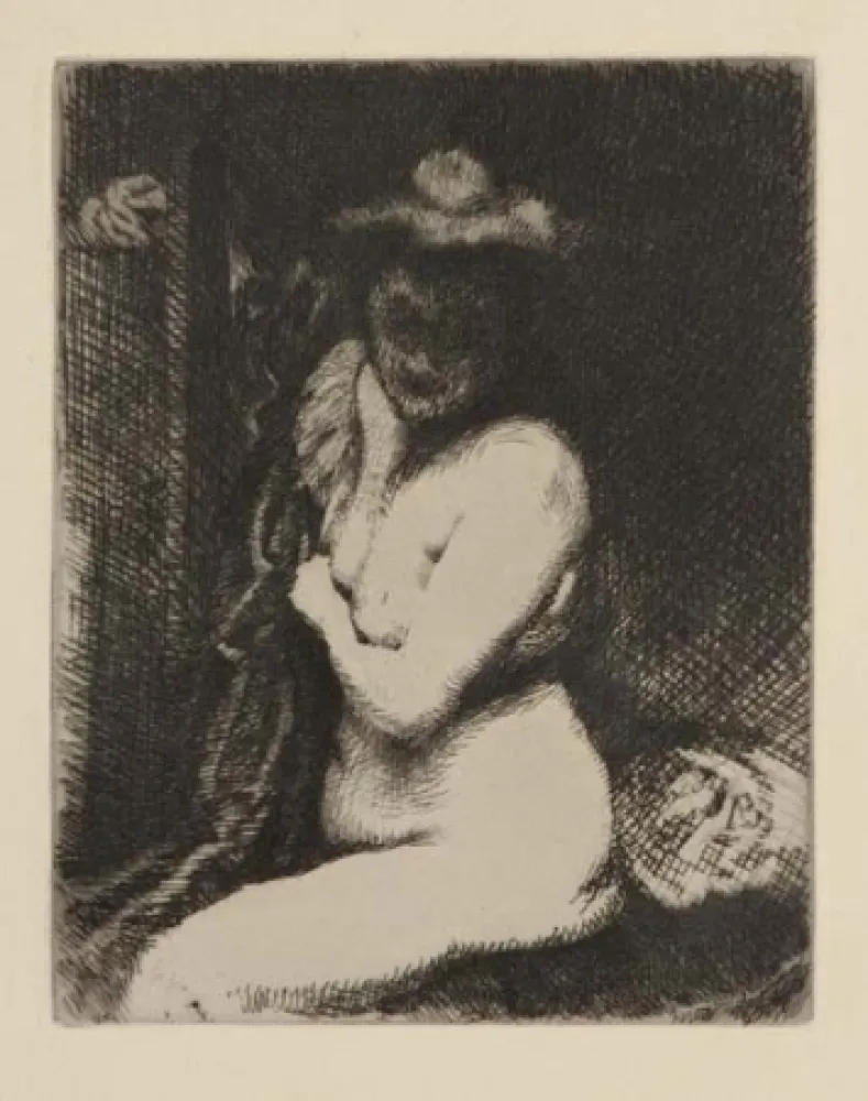 版画 Besnard - Etude de nu / La toilette (The Bath)
