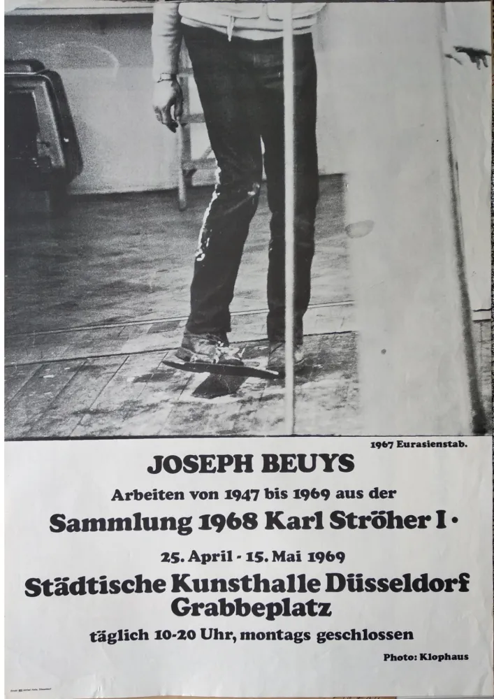 胶版印刷 Beuys - „1967 Eurasienstab. - Joseph Beuys. Arbeiten von 1947 bis 1969...