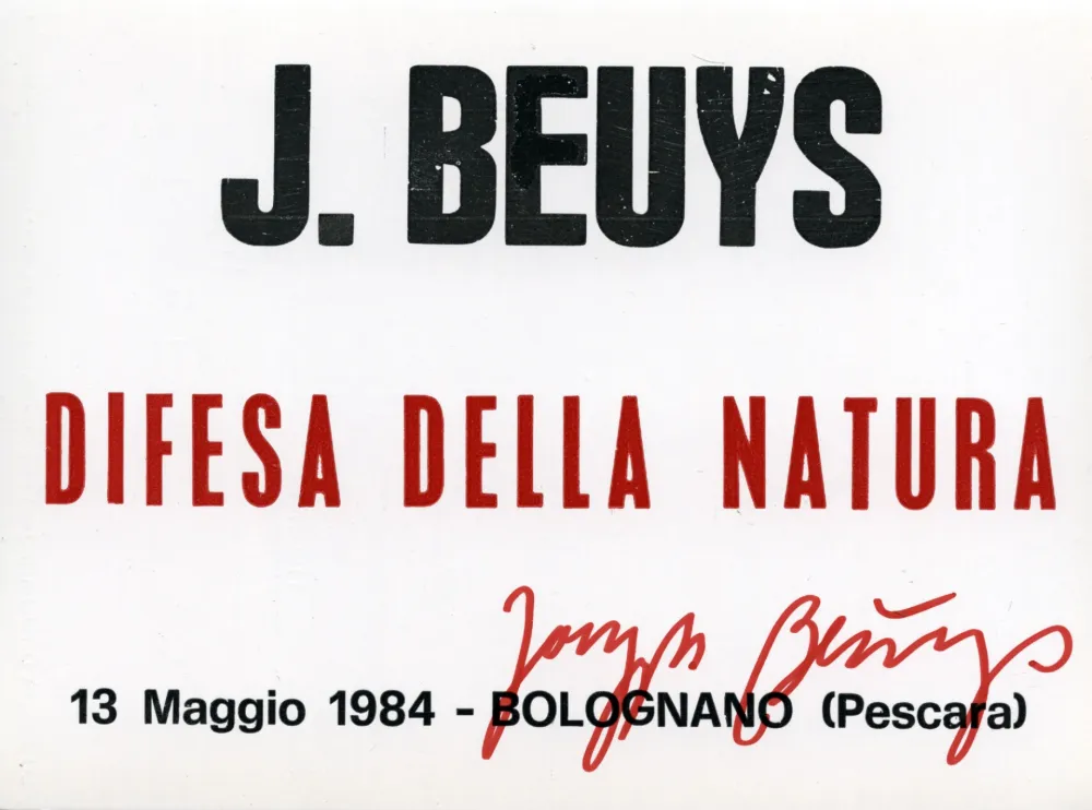胶版印刷 Beuys - Difesa della natura
