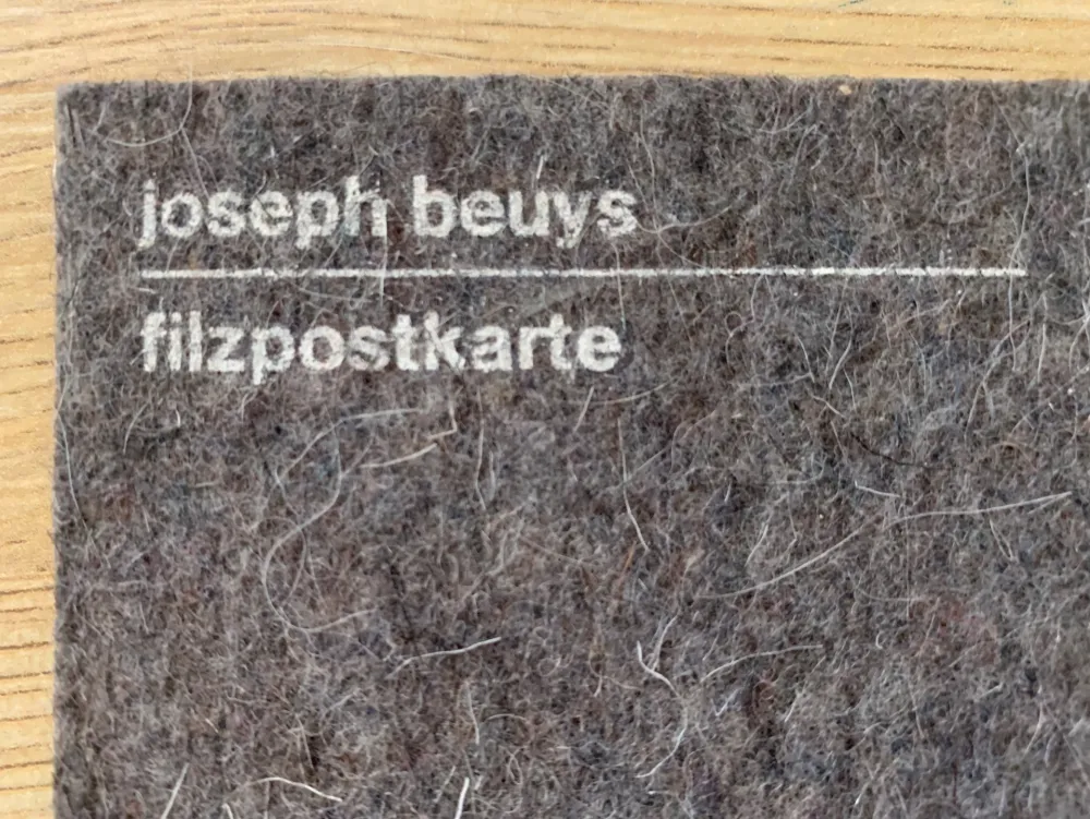 丝网印刷 Beuys - Filzpostkarte